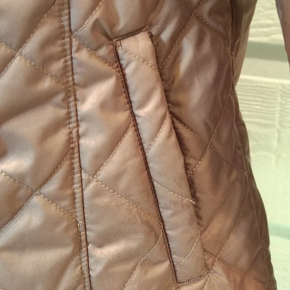 Columbia Women's Small Copper Crest Coat Faux Fur Lined Hooded Jacket Purple - Picture 4 of 9